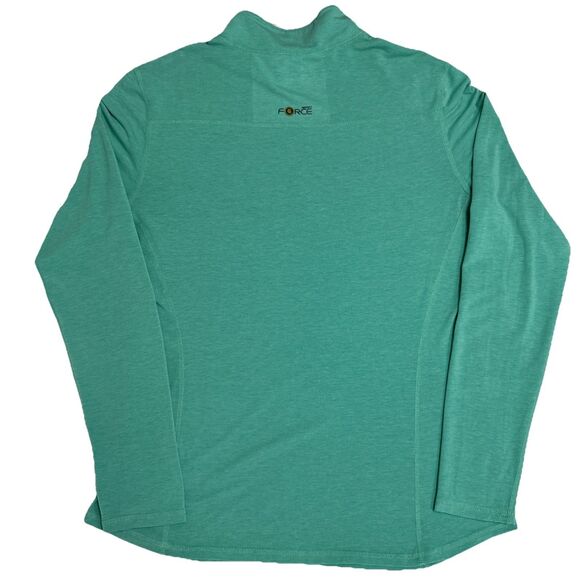 Carhartt Medium Quarter-Zip Force Green Pullover Women’s M 1/4 Zip Mock Neck - Picture 2 of 7